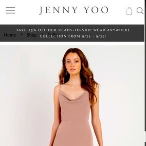 Jenny Yoo Bridesmaid Dress - COLBY - Size 8, Whipped Apricot